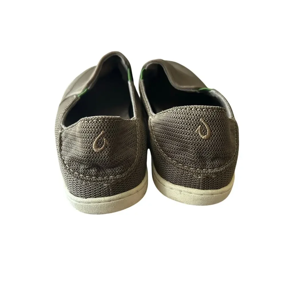 Olukai Men’s Nohea mesh slip-on shoes travel comfortable size 7